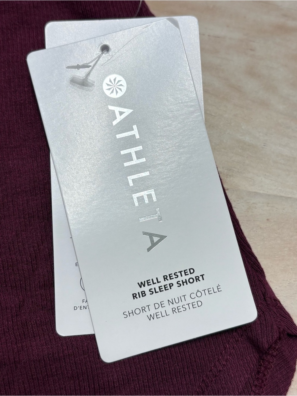 ATHLETA Well Rested Rib Sleep Shorts Sz L - Picture 3 of 10